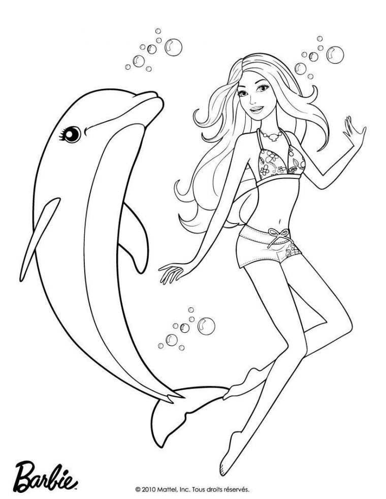 Coloriage À Imprimer Barbie Princesse De L'Ile Merveilleuse – Coloriage tout Barbi Coloriage