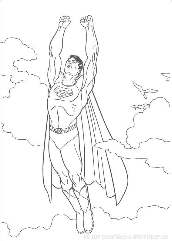 Coloriage À Imprimer Coloriage Superman 015 destiné Coloriage Superman 
