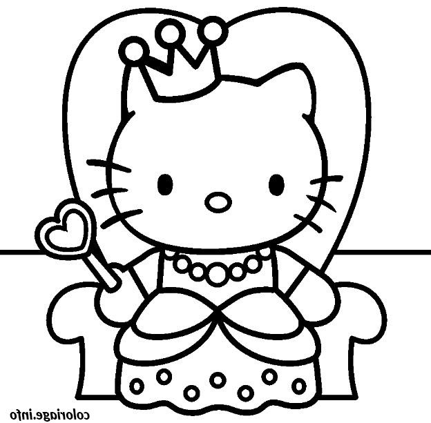 Coloriage A Imprimer Hello Kitty Cool Images Coloriage Dessin Hello encequiconcerne Hello Kitty Sirène