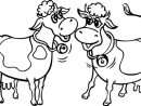 Coloriage À Imprimer, Les Deux Vaches - Turbulus, Jeux Pour Enfants à Dessin De Vache À Imprimer