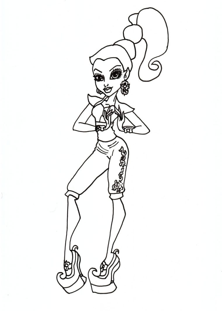 Coloriage A Imprimer Monster High Gratuit avec Coloriages Monster High