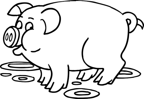 Coloriage À Imprimer, Un Cochon - Turbulus, Jeux Pour Enfants dedans Apprendre A Dessiner Un Cochon 