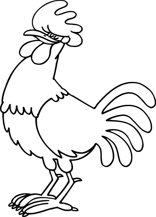 Coloriage À Imprimer, Un Coq – Turbulus, Jeux Pour Enfants serapportantà Dessin De Sanglier À Imprimer