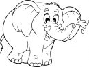 Coloriage À Imprimer : Un Éléphant - Turbulus, Jeux Pour Enfants serapportantà Coloriage Éléphant A Imprimer