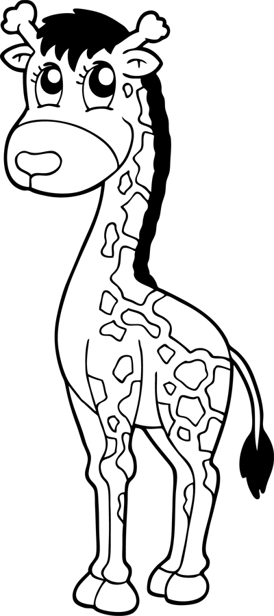 Coloriage À Imprimer : Une Girafe serapportantà Dessin Imprimer 