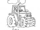 Coloriage À Imprimer : Véhicules - Tracteur Numéro 27854 avec Tracteur Coloriage
