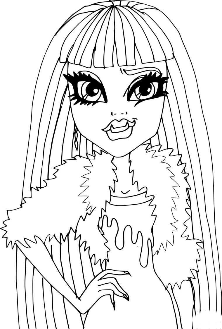 Coloriage Abbey Bominable Monster High À Imprimer Gratuit encequiconcerne Coloriage Monster Hight