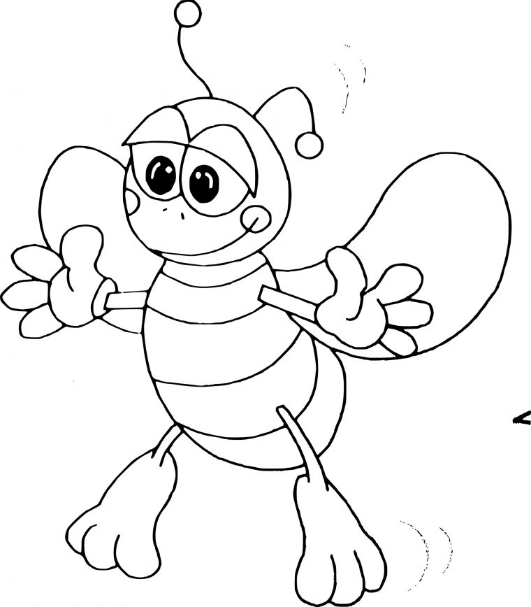 Coloriage Abeille Facile À Imprimer Sur Coloriages concernant Coloriage Abeille