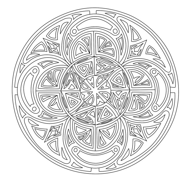 Coloriage Adulte Mandala Gratuit À Imprimer serapportantà Dessin À Colorier Mandala 