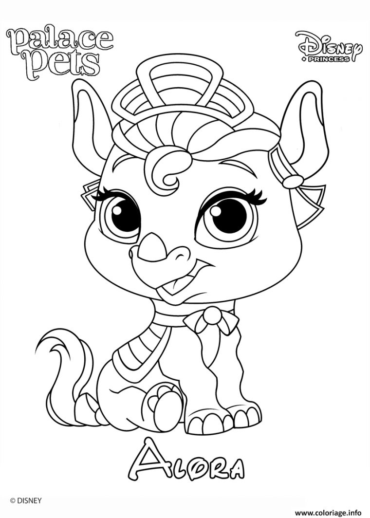 Coloriage Alora Princess Disney Dessin Palace Pets À Imprimer tout Coloriage Disney A Imprimer