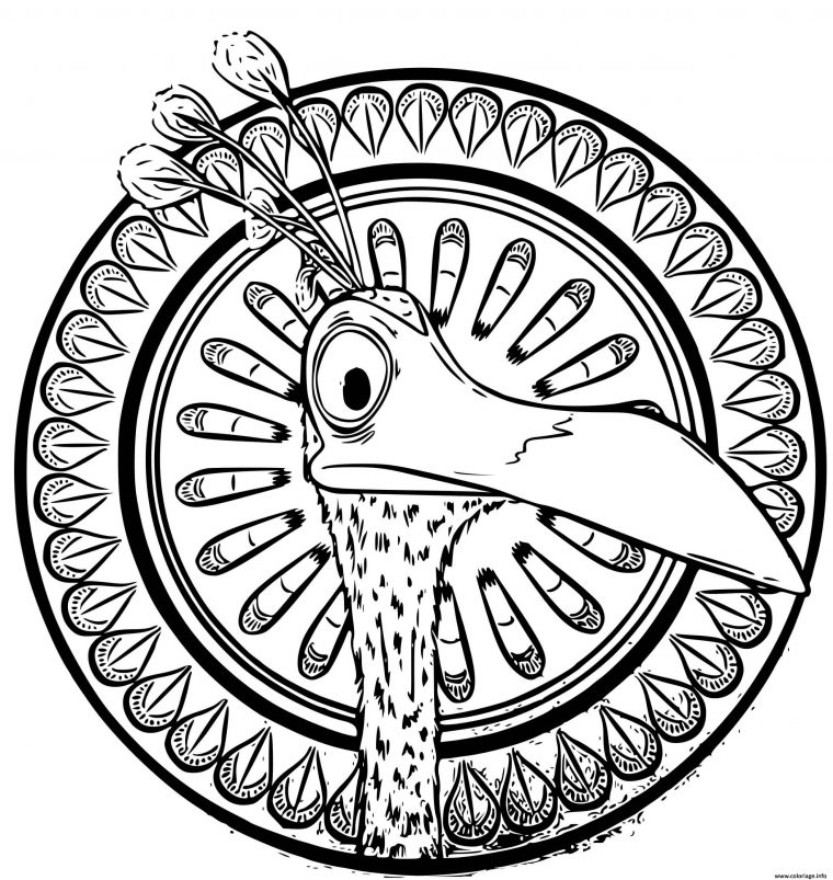 Coloriage Animal Oiseau Disney Mandala Dessin dedans Mandalas À Colorier Gratuit