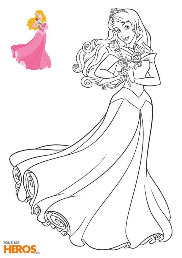 Coloriage Aurore De La Belle Au Bois Dormant Disney Princesses destiné Dessin La Belle Au Bois Dormant