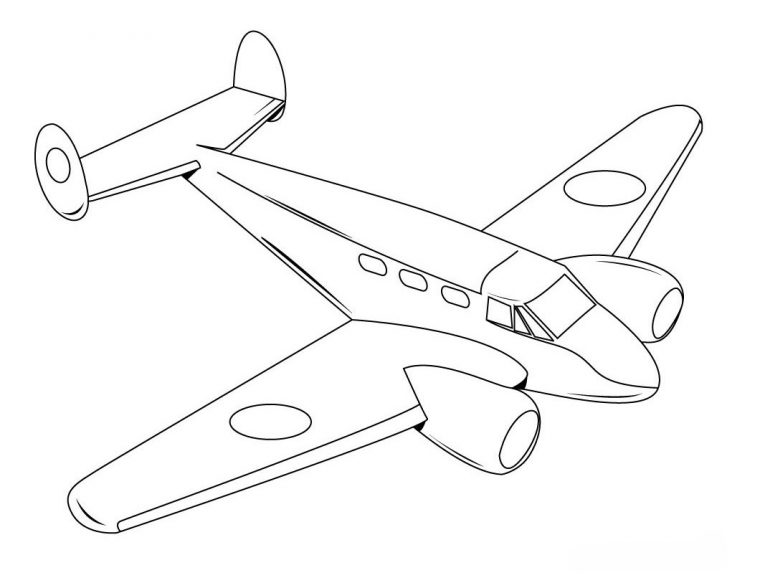 Coloriage Avion #134794 (Transport) – Album De Coloriages serapportantà Coloriage De Avion