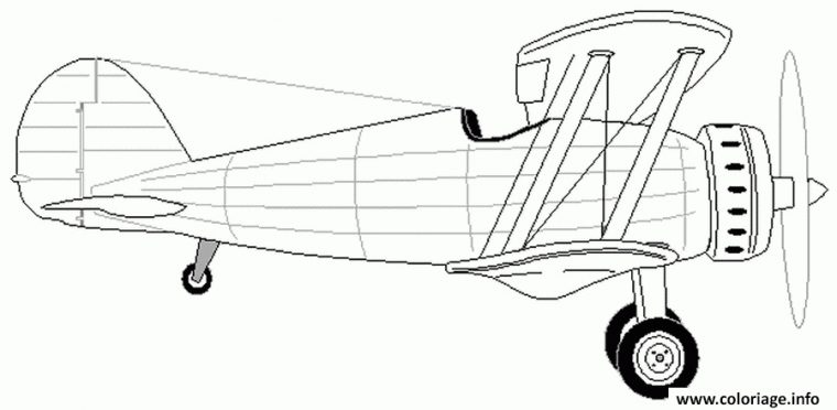 Coloriage Avion De Profil Dessin Avion À Imprimer à Coloriage Porte Avion