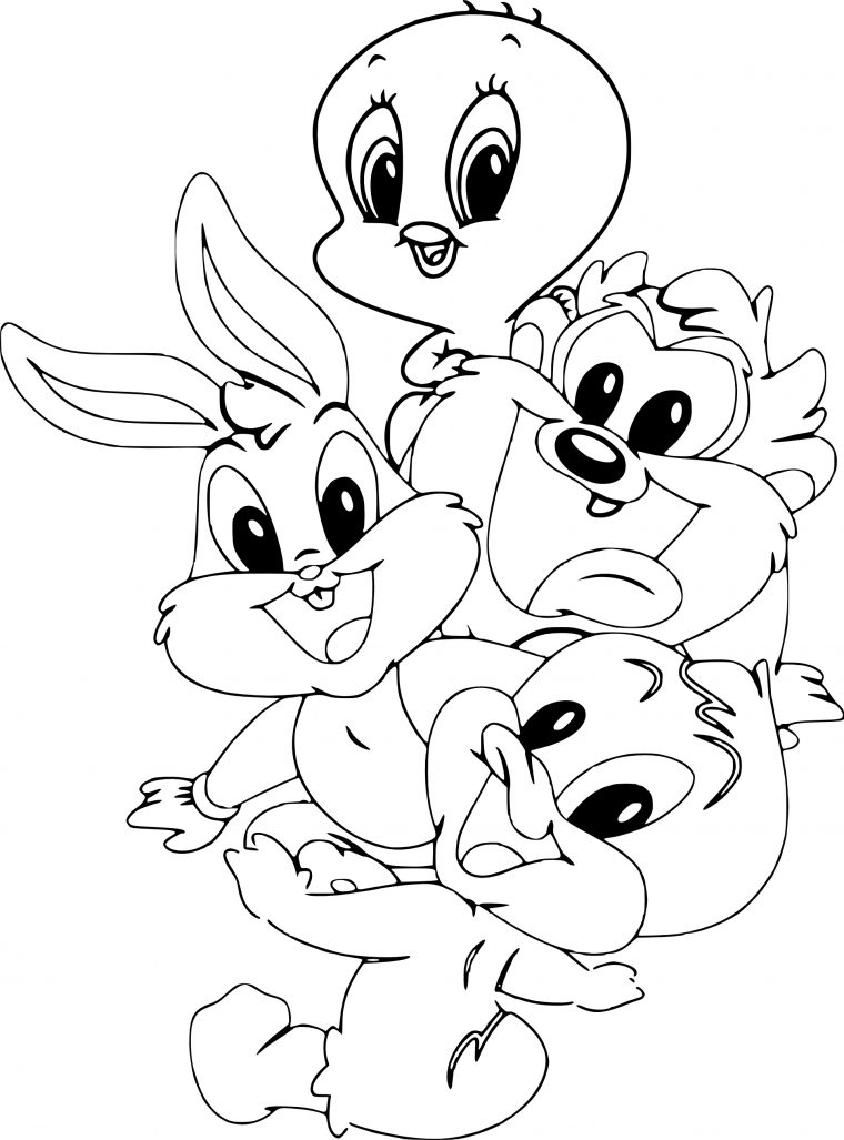 Coloriage Baby Looney Tunes À Imprimer Et Colorier tout Dessin A Imprimer Titi