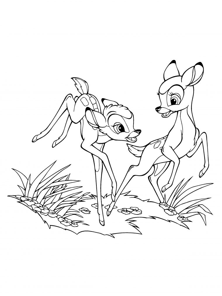 Coloriage Bambi Disney Gratuit À Imprimer encequiconcerne Dessin Raiponce A Imprimer Gratuit