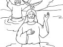 Coloriage Baptême Jésus Et Jean Baptiste intérieur Dessin De Bapteme A Imprimer