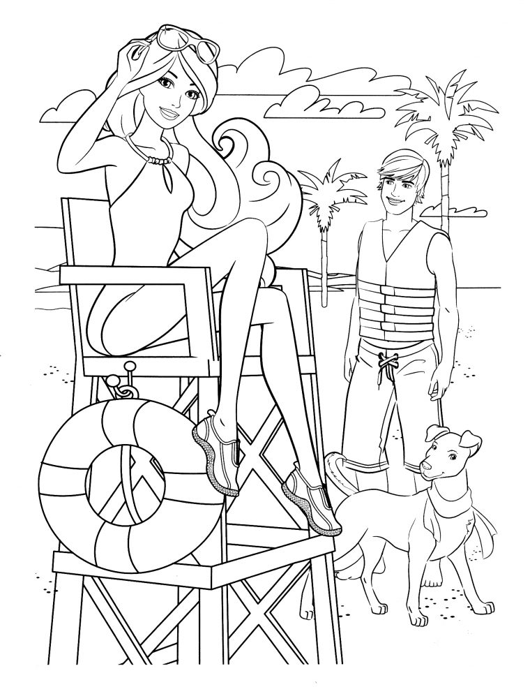 Coloriage Barbie #27561 (Dessins Animés) – Album De Coloriages encequiconcerne Coloriages Barbie