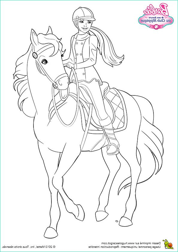 Coloriage Barbie Cheval Bestof Collection Coloriage De Barbie Cheval A concernant Coloriage Barbie Cheval 