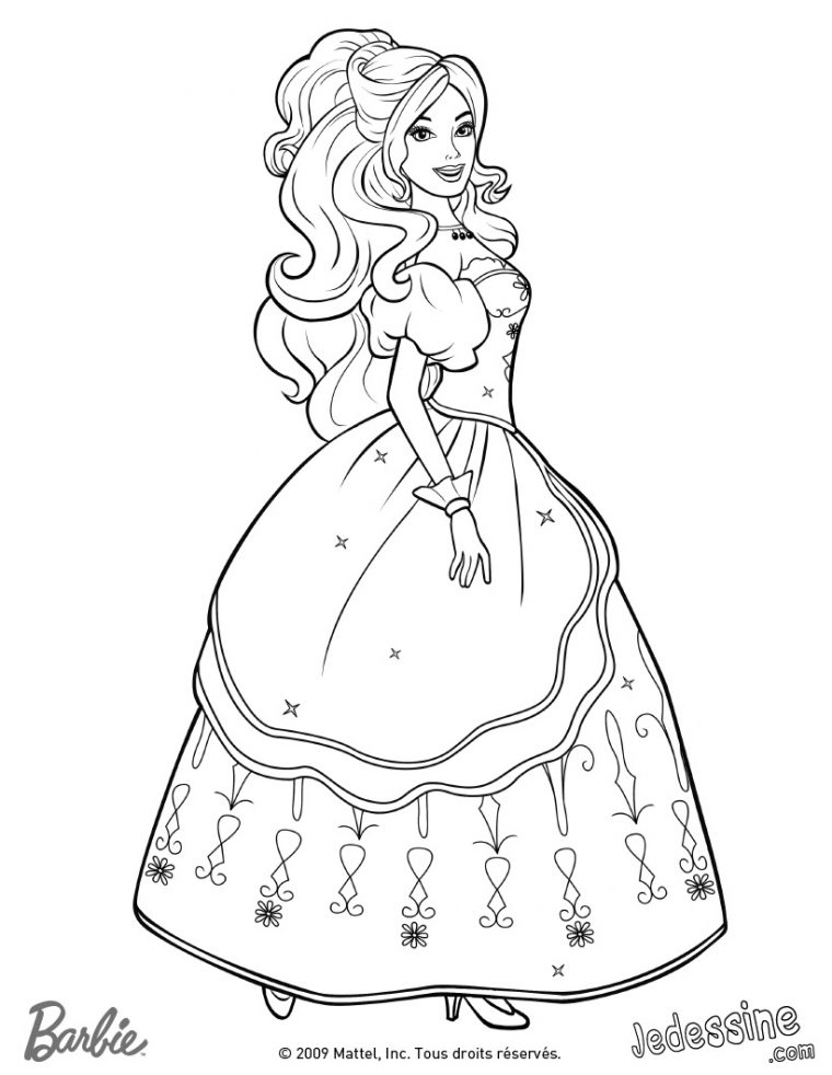 Coloriage Barbie Princesse Hugo L'Escargot pour Comment Dessiner Barbie