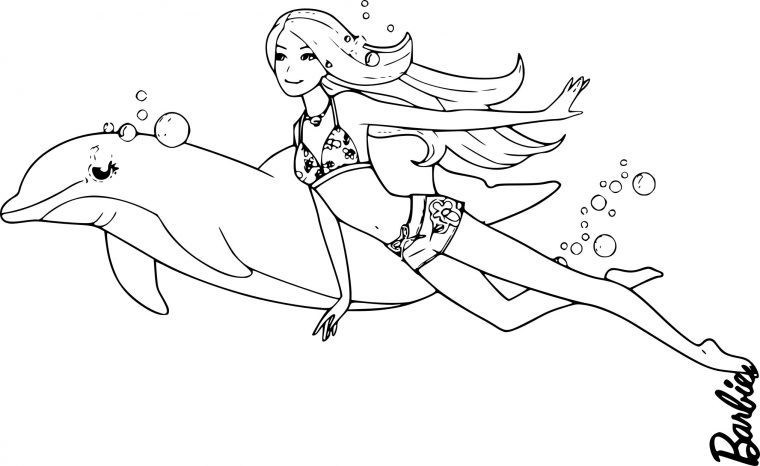 Coloriage Barbie Sirene À Imprimer Gratuit  Coloriage Barbie Noel 2012 intérieur Dessin À Imprimer Barbie Sirène