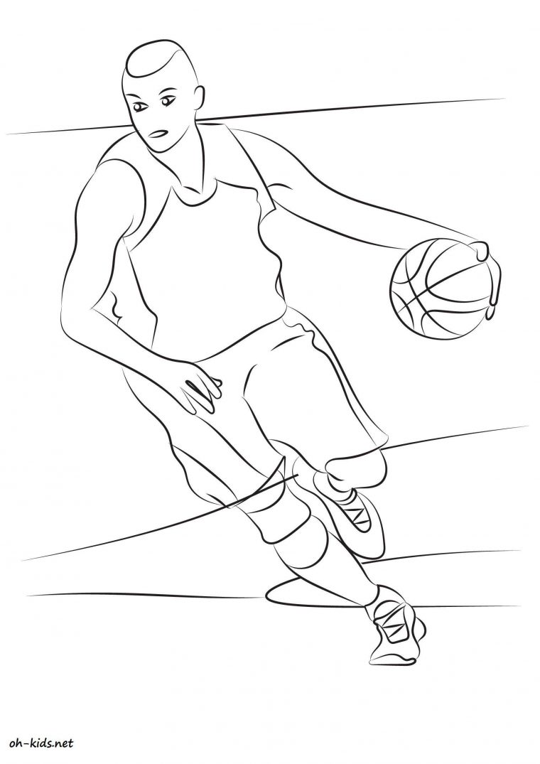 Coloriage Basketball – Oh Kids Fr à Coloriage Basket