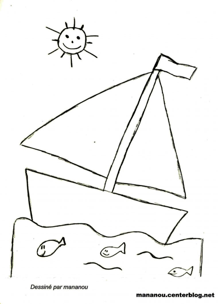 Coloriage Bateau destiné Coloriage Bateau