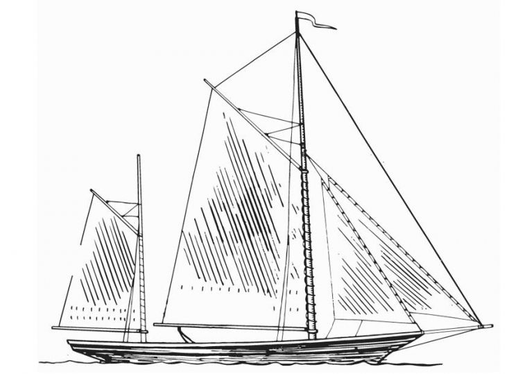 Coloriage Bateau – Mâts – Coloriages Gratuits À Imprimer – Dessin 13295 serapportantà Dessin D Un Bateau