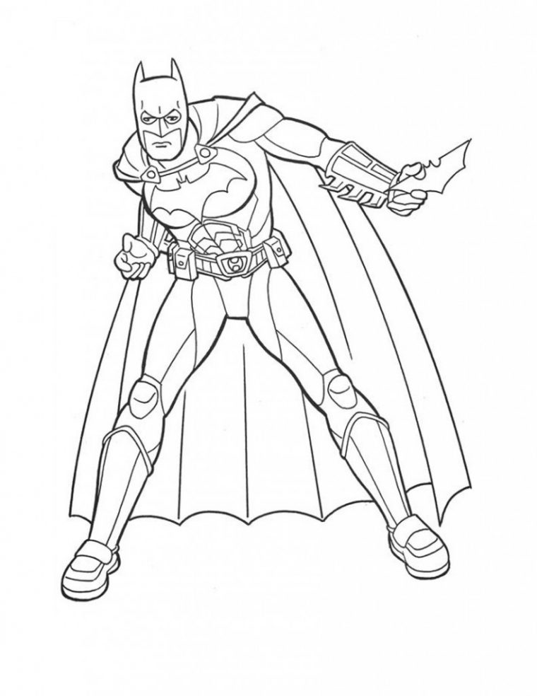 Coloriage Batman Gratuit À Imprimer Pour Les Enfants Gratuit À Imprimer pour Coloriage Batman