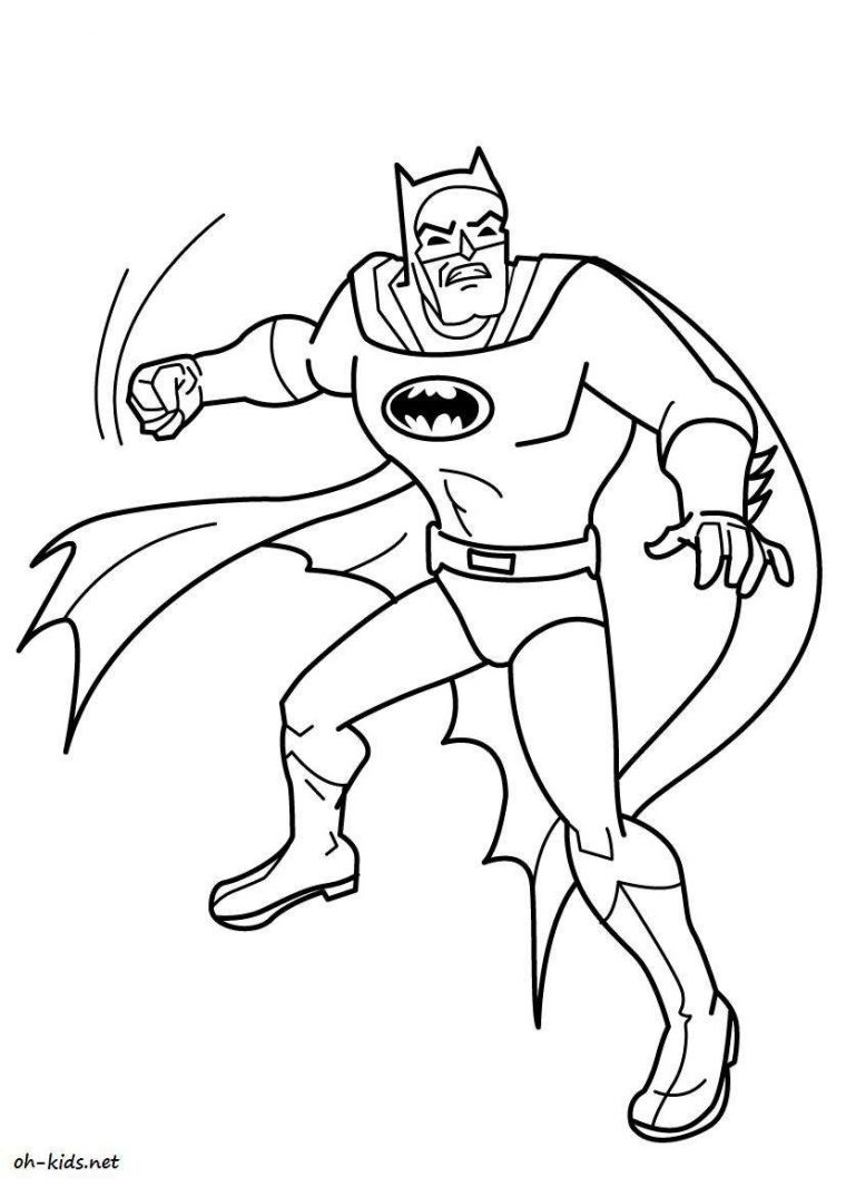 Coloriage Batman – Oh Kids Fr intérieur Coloriage Batman À Imprimer