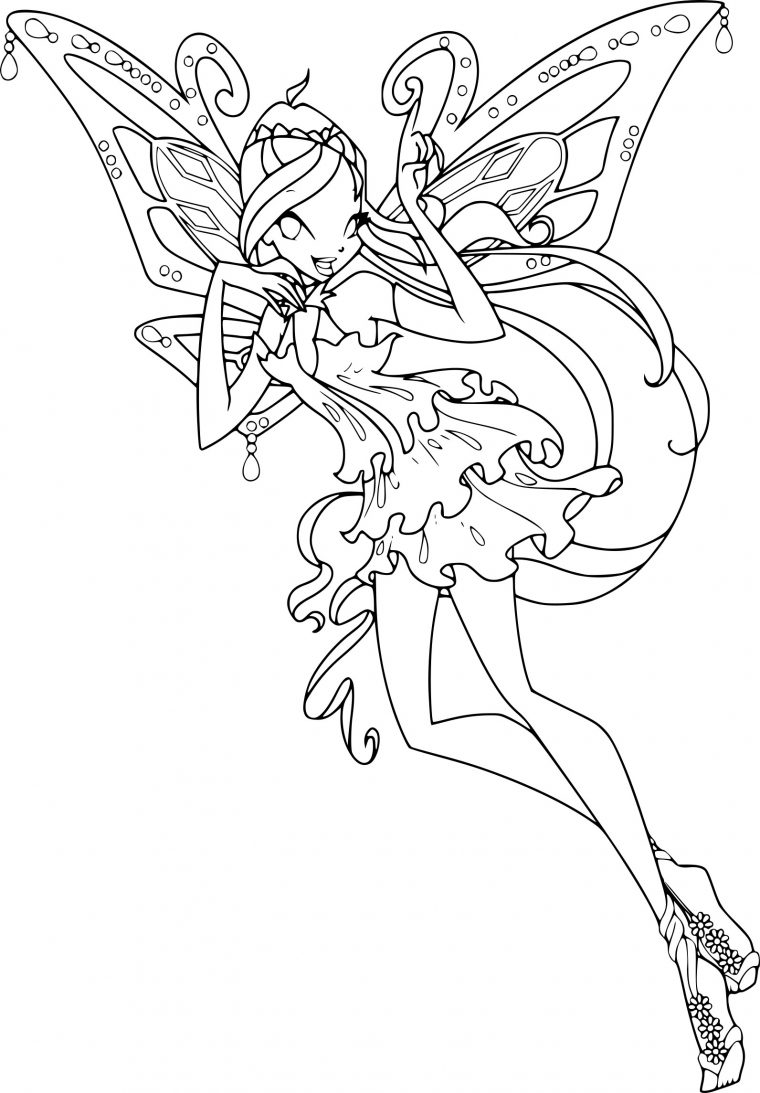 Coloriage Bloom Enchantix À Imprimer destiné Dessin A Colorier Winx