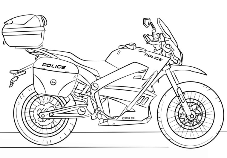 Coloriage Bmw Moto Dessin Gratuit À Imprimer dedans Moto Cross Coloriage