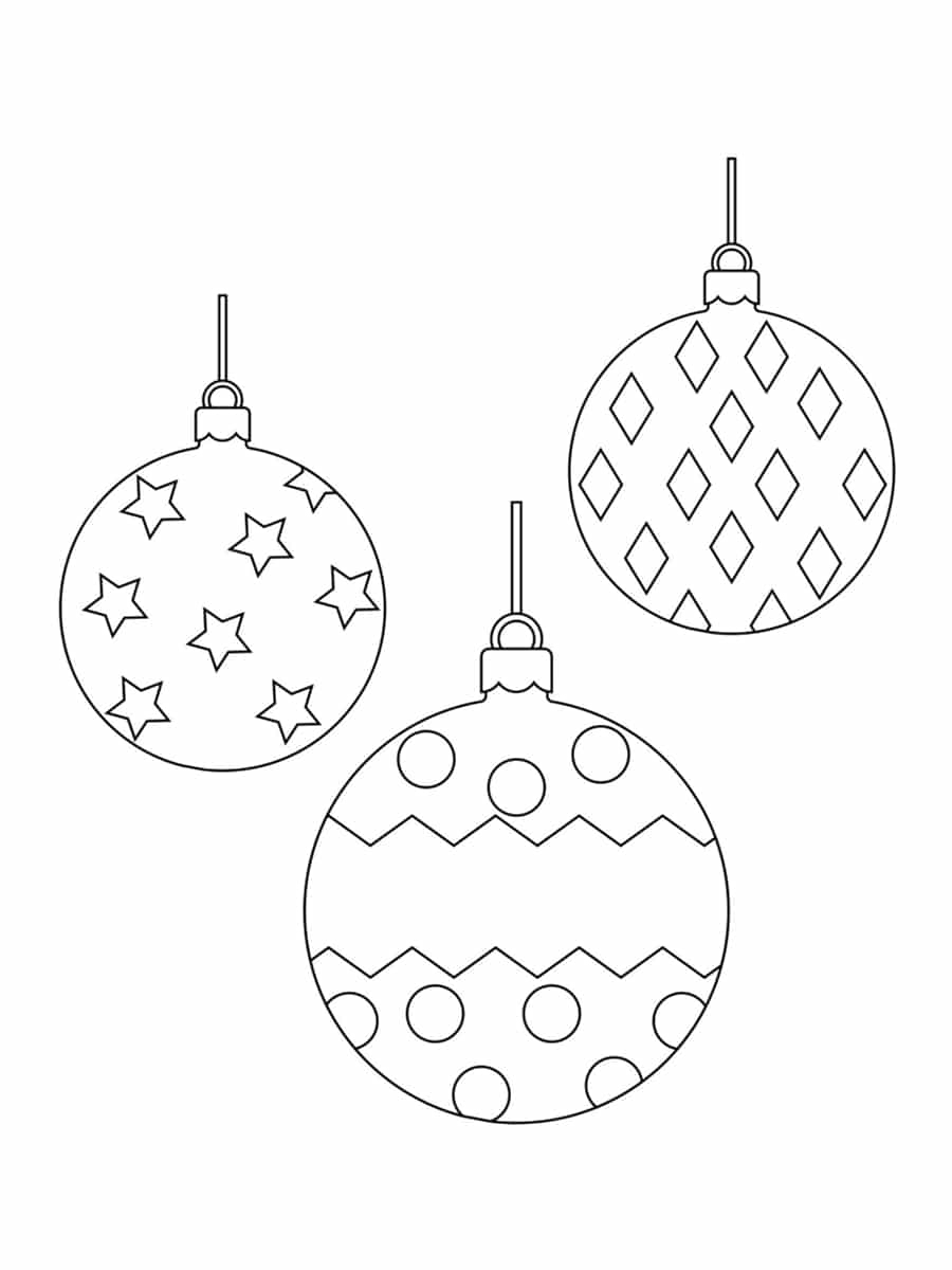 Coloriage Boule De Noël : 20 Dessins À Imprimer Gratuitement avec Dessins Boules De Noel 