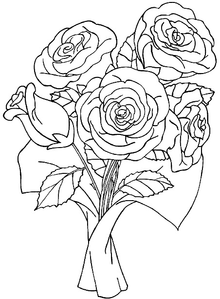 Coloriage Bouquet De Fleurs #160972 (Nature) - Album De Coloriages dedans Bouquet De Fleurs Dessin
