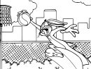 Coloriage Bugs Bunny Basketball À Imprimer encequiconcerne Coloriage Basket
