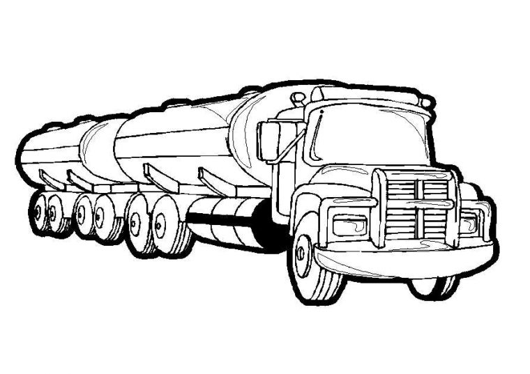 Coloriage Camion #135564 (Transport) – Album De Coloriages destiné Dessin De Camion