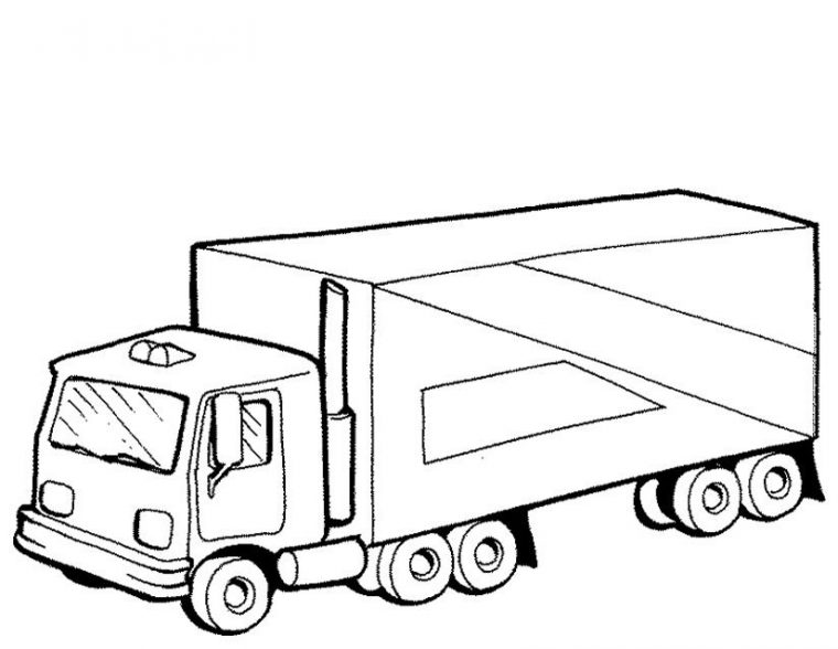 Coloriage Camion #135591 (Transport) – Album De Coloriages destiné Dessin Camion