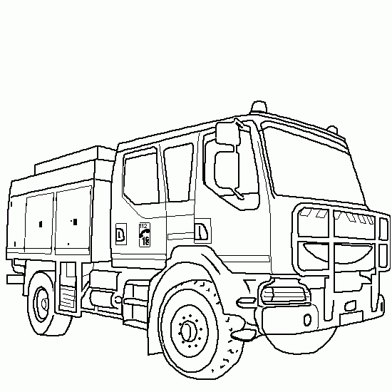 Coloriage Camion De Pompier #135787 (Transport) - Album De Coloriages à Coloriage Camion De Pompier