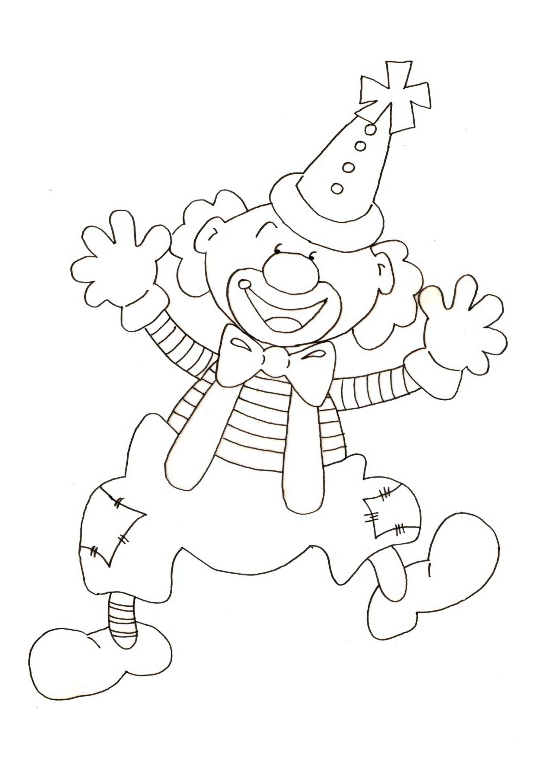 Coloriage Canrnaval concernant Dessin Clown À Imprimer 