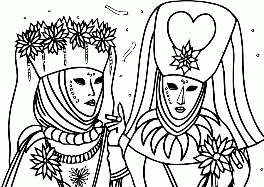 Coloriage Carnaval De Venise Dessins Colorier Imagixs Picture  Dibujos encequiconcerne Coloriage Carnaval 