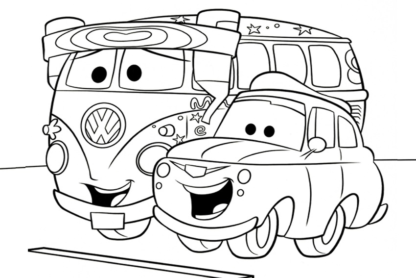 Coloriage Cars Et Cars 2 (Et Dessins De Flash Mc Queen, Martin, …) à Coloriages Cars 