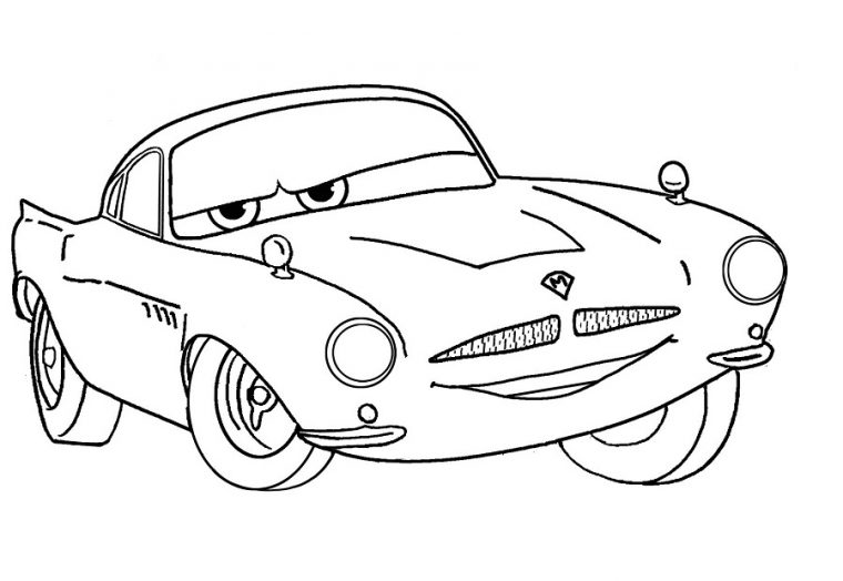 Coloriage Cars Et Cars 2 (Et Dessins De Flash Mc Queen, Martin, …) destiné Dessins Cars À Colorier