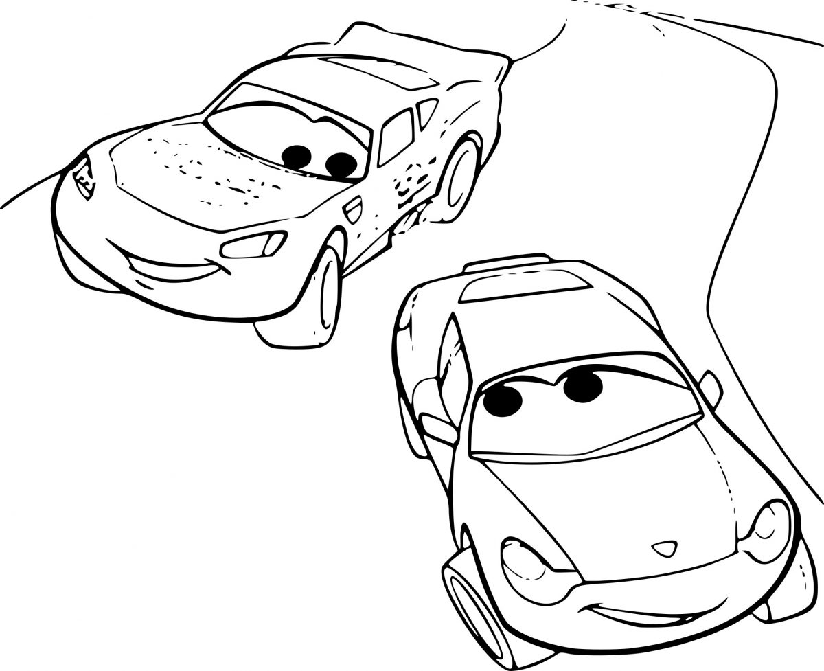 Coloriage Cars Et Sally À Imprimer Sur Coloriages destiné Cars En Dessin