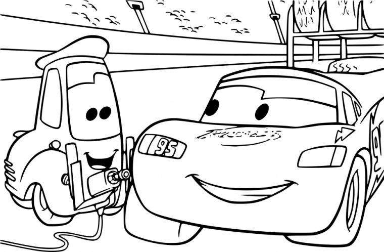 Coloriage Cars Mcqueen Dessin À Imprimer Sur Coloriages dedans Coloriages Cars