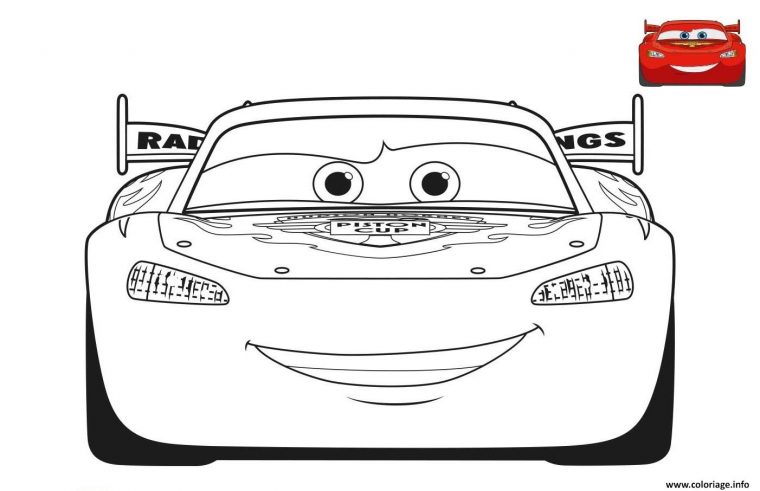 Coloriage Cars Voiture De Course Dessin Voiture De Course À Imprimer serapportantà Dessin À Colorier Cars