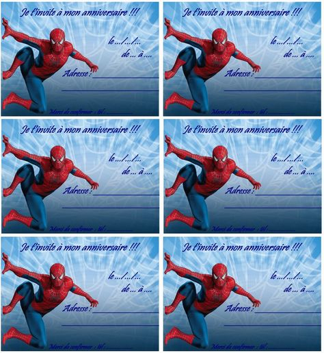 Coloriage Carte Anniversaire Spiderman 2  Торти  Invitation serapportantà Carte Spiderman À Imprimer 
