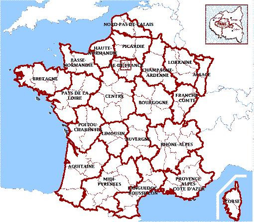 Coloriage Carte De France Et Les Provinces Dessin Gratuit À Imprimer à Cartes De France À Imprimer 