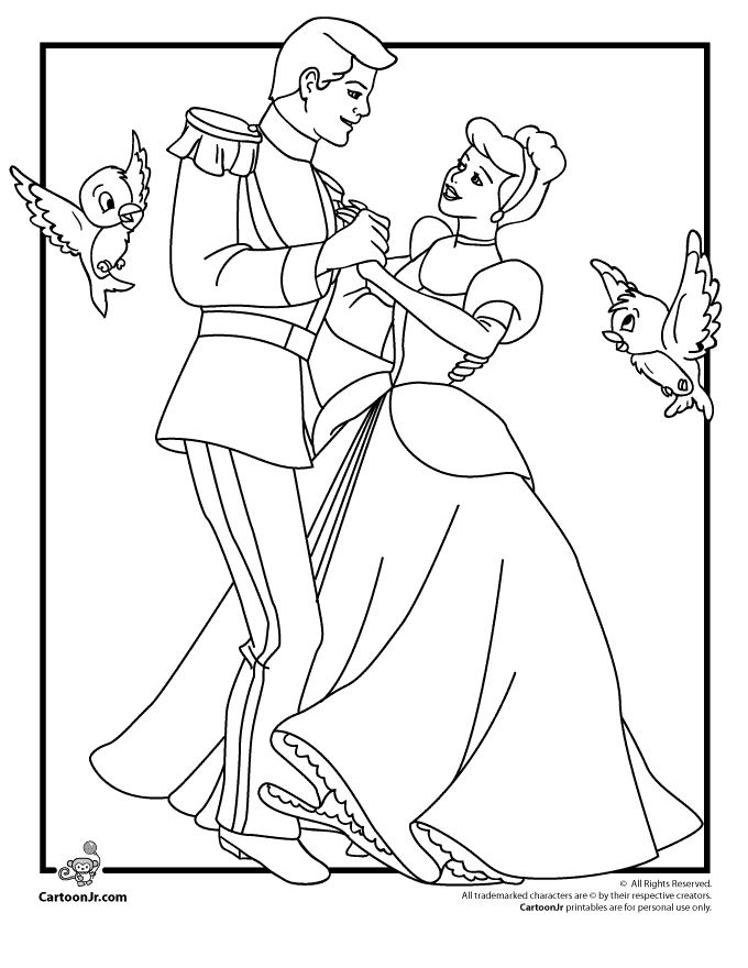 Coloriage Cendrillon #129554 (Films D'Animation) - Album De Coloriages destiné Dessin Cendrillon A Imprimer Gratuit