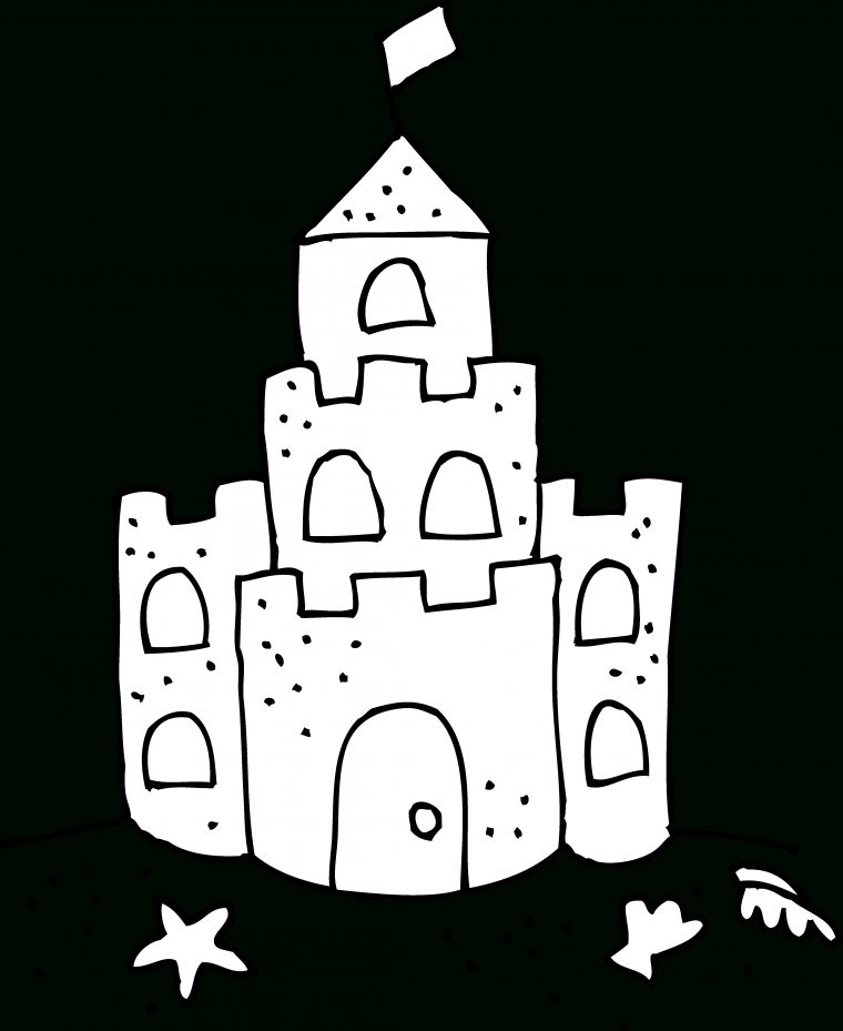 Coloriage Château À Imprimer Pour Les Enfants – Cp07112 à Image De Chateau A Imprimer