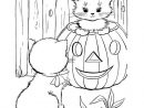 Coloriage Chaton Dans Citrouille D'Halloween Dessin Gratuit À Imprimer dedans Dessin A Imprimer Halloween Gratuit